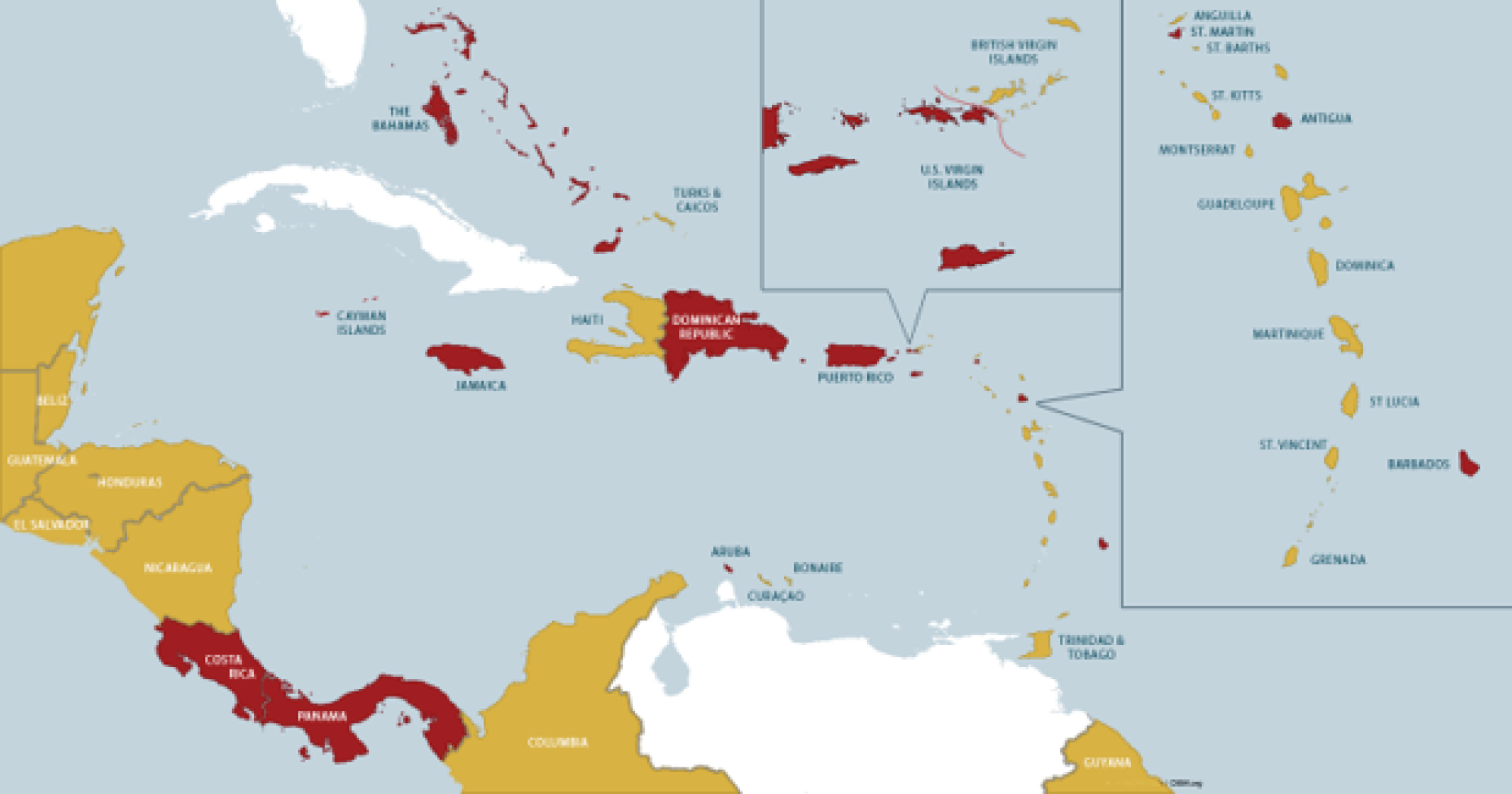 Map of SGWS international presence.
