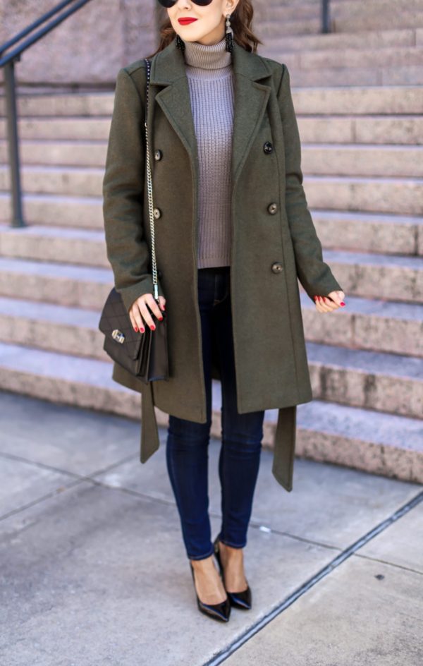 olive colour coat pant