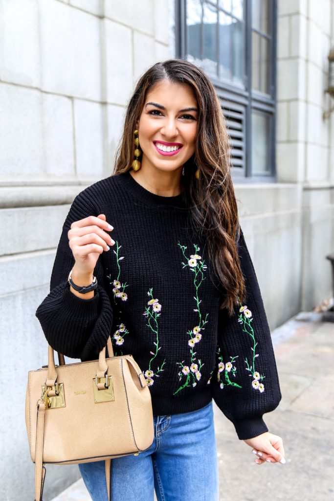 Floral Embroidered Sweater + Embroidery Trends for Spring and Summer ...