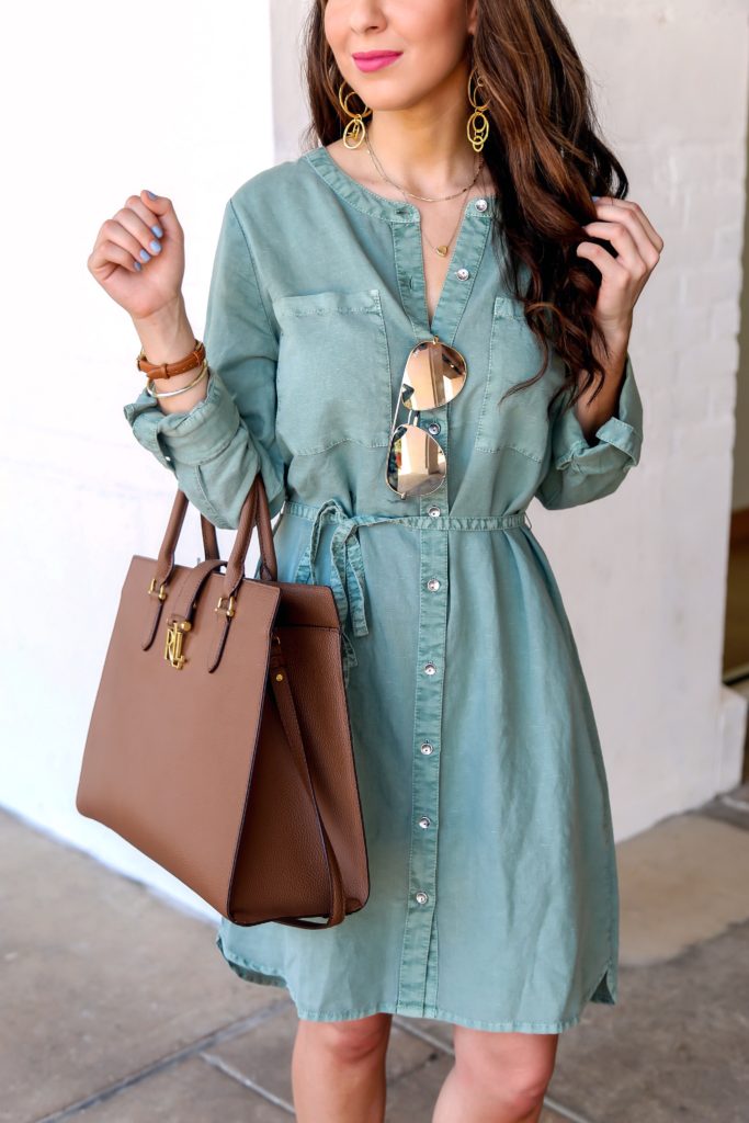 comfy shirt dress