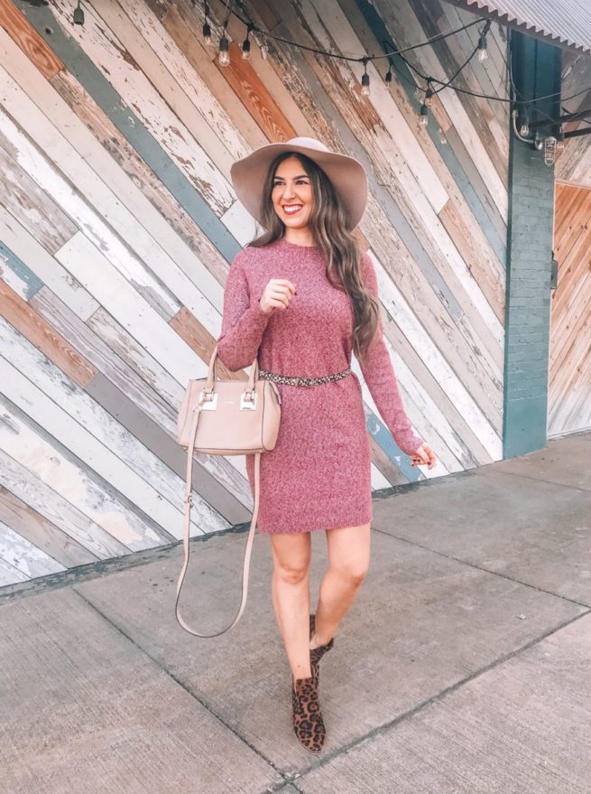 Cute Fall Sweater Dress 