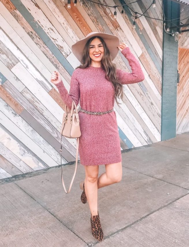 Comfy Fall Sweater Dress 