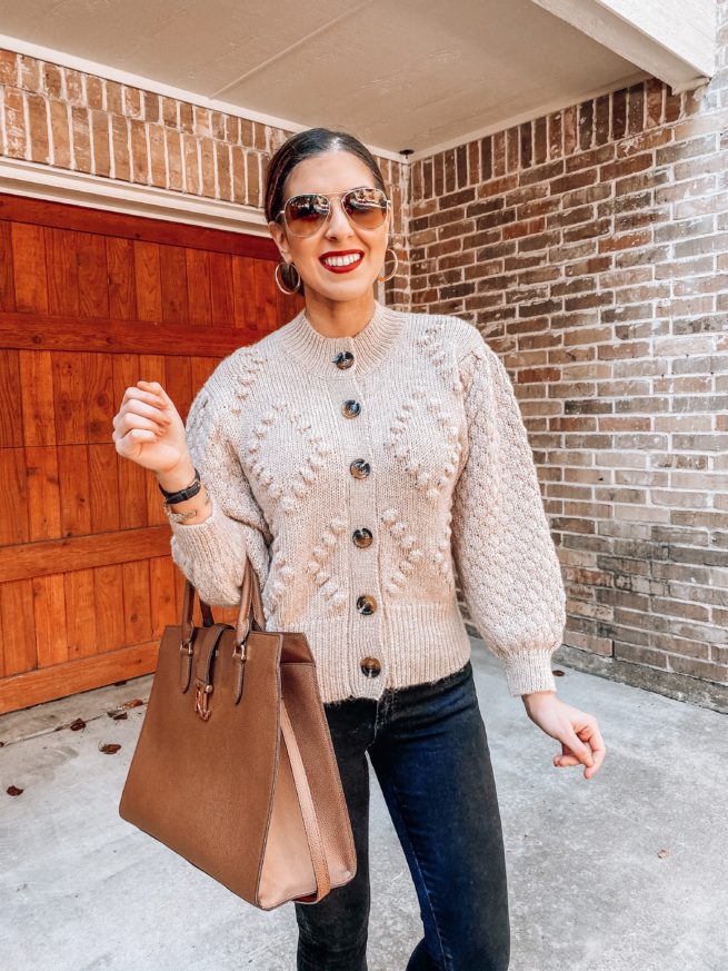 Cute Pom Pom Cardigan for Fall 