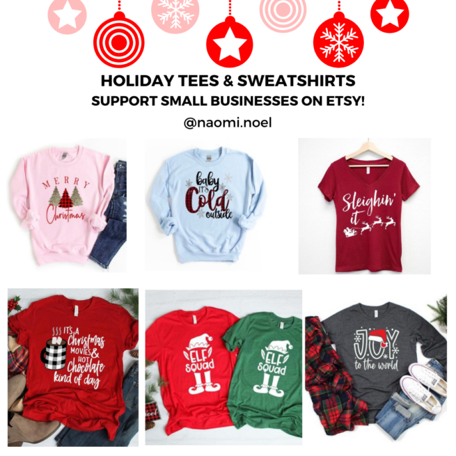 Christmas Holiday Tees & Sweatshirts