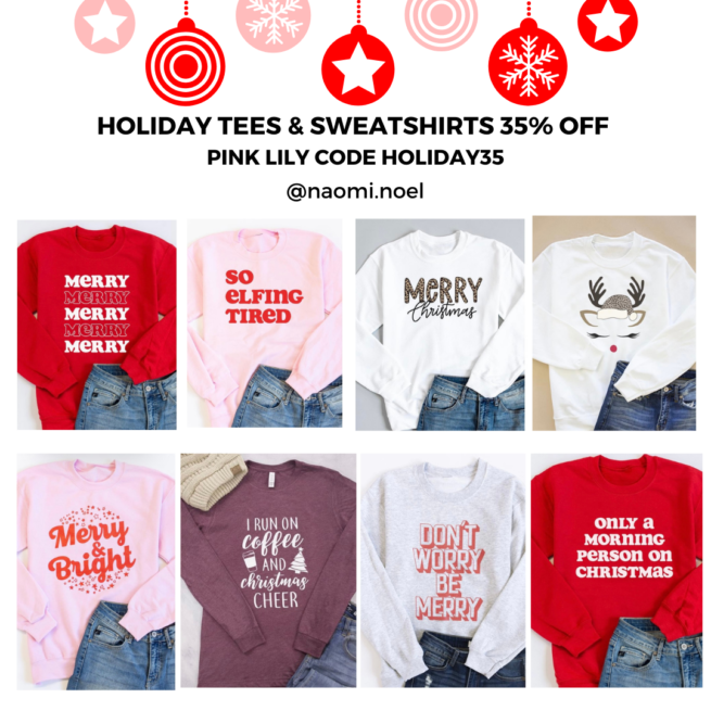 Holiday Tees and Sweatshirts