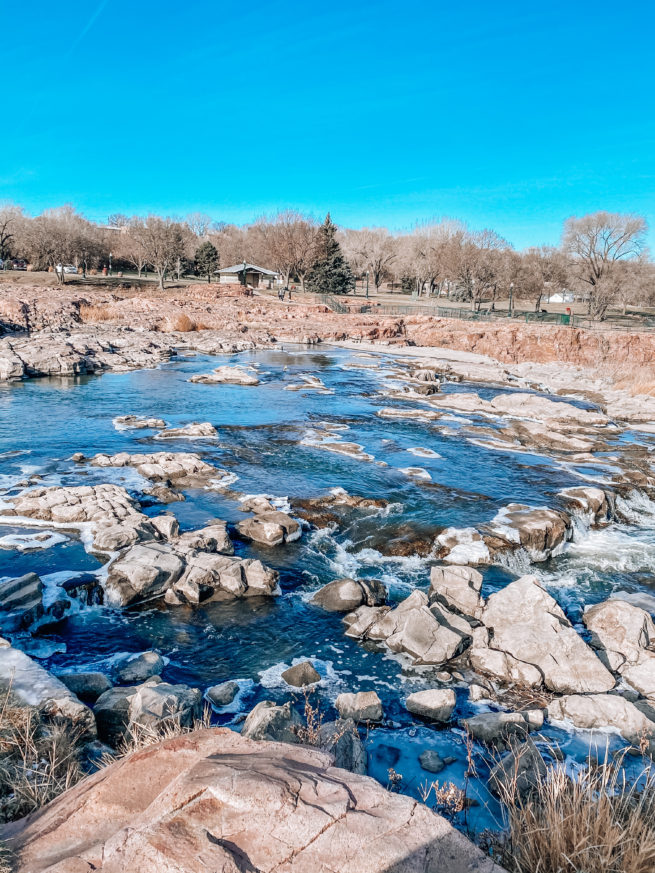 Falls Park in Sioux Falls South Dakota 