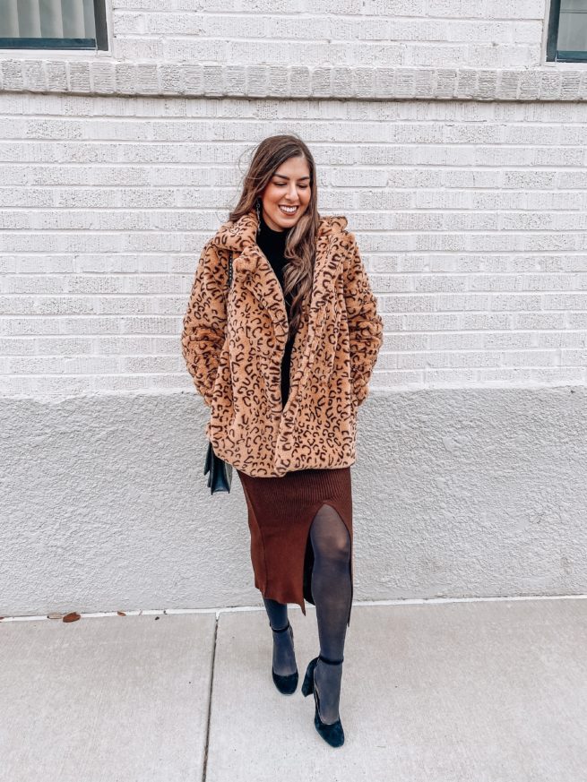 Leopard Coat Styled for Winter