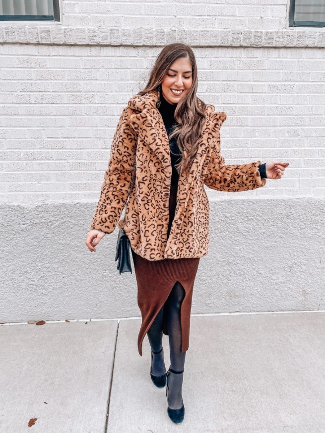 Leopard Coat for Winter