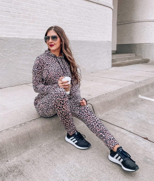 Leopard Print Hoodie and Joggers