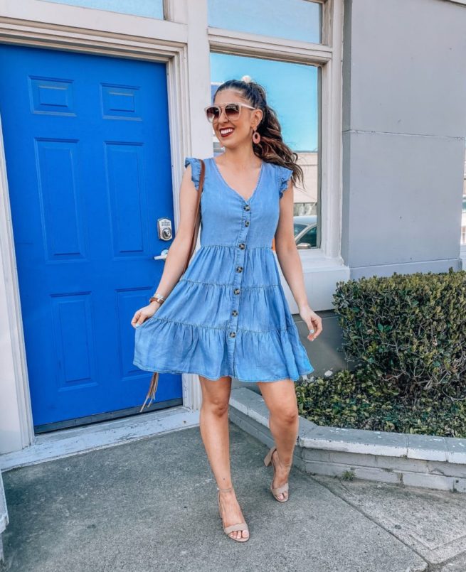 Chambray Blue Dress