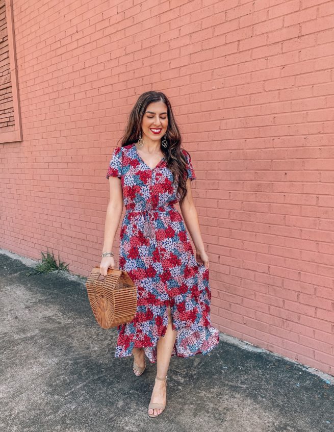 Floral Midi Dress for Spring