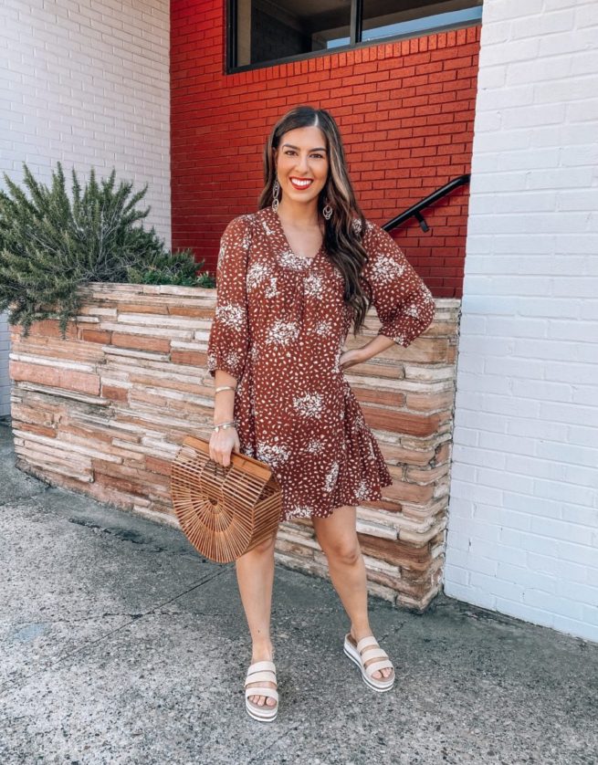 Rust Shift Dress for Spring and Summer